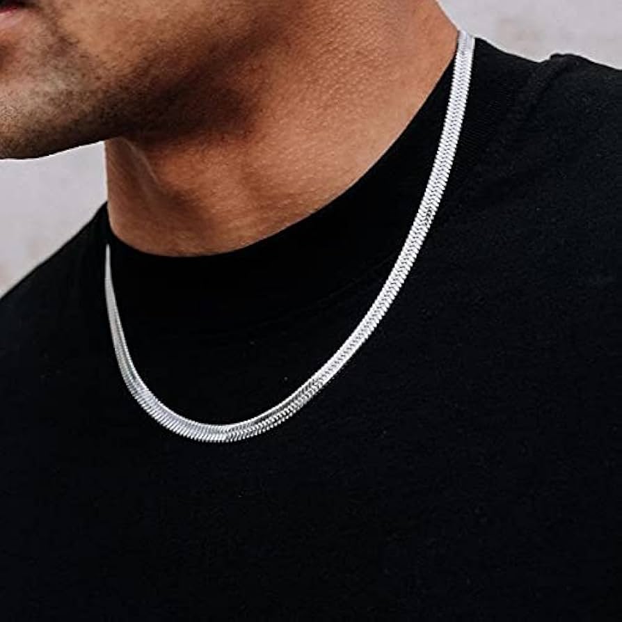 Men Snake Chain Necklace